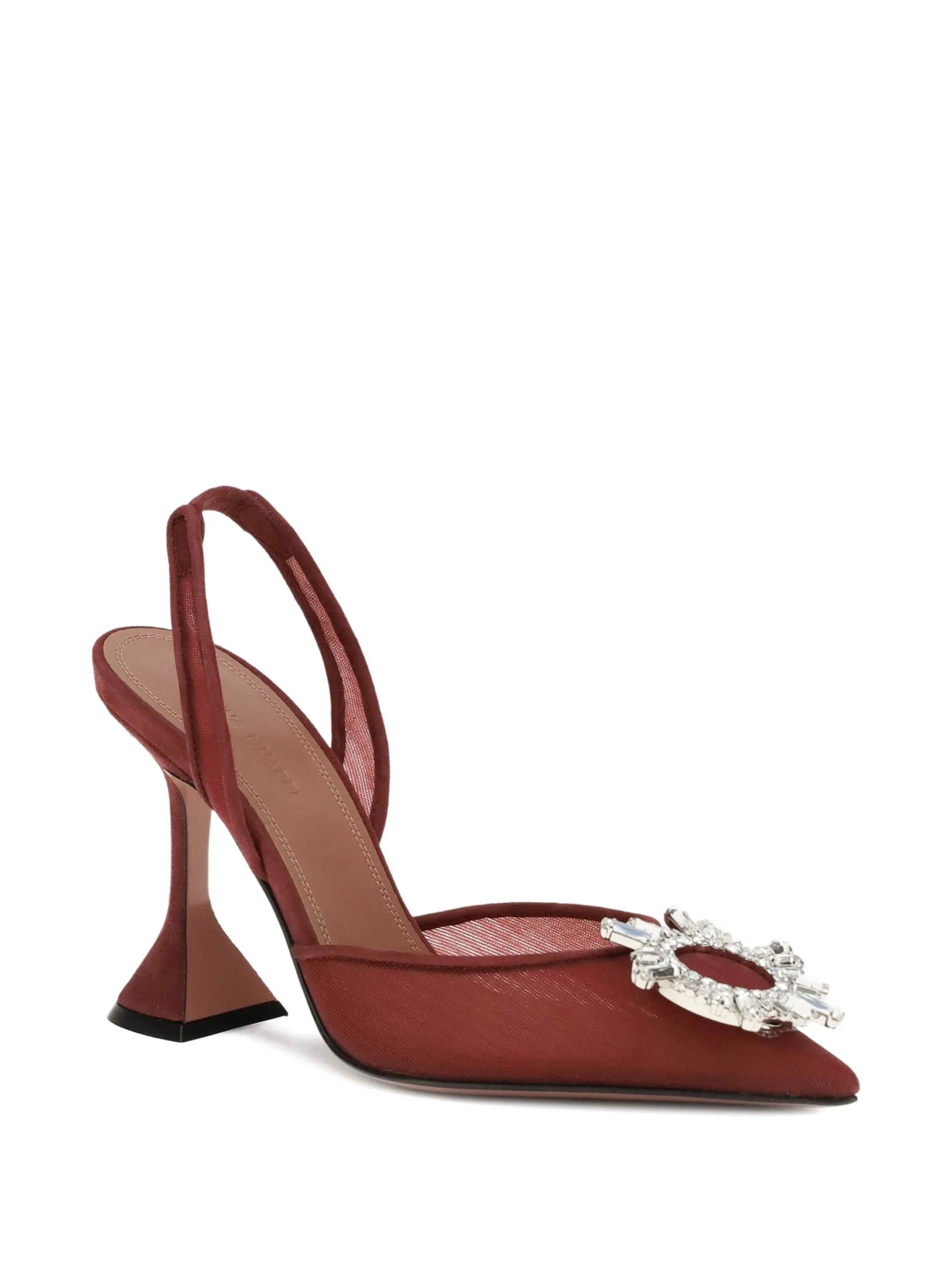 Amina Muaddi 95mm Begum crystal-embellished heeled sandals