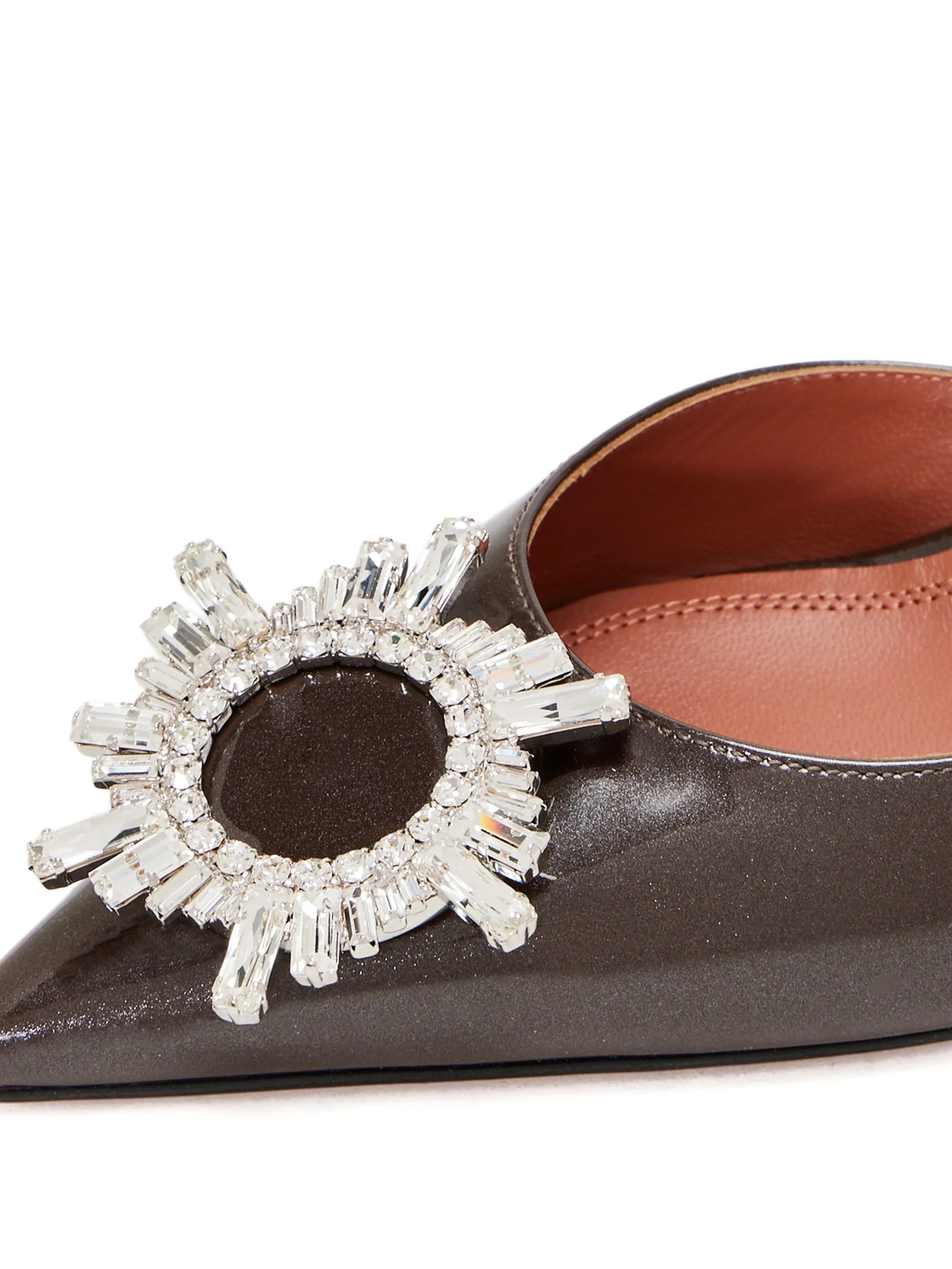 Amina Muaddi 95mm crystal-embellished slingback pumps