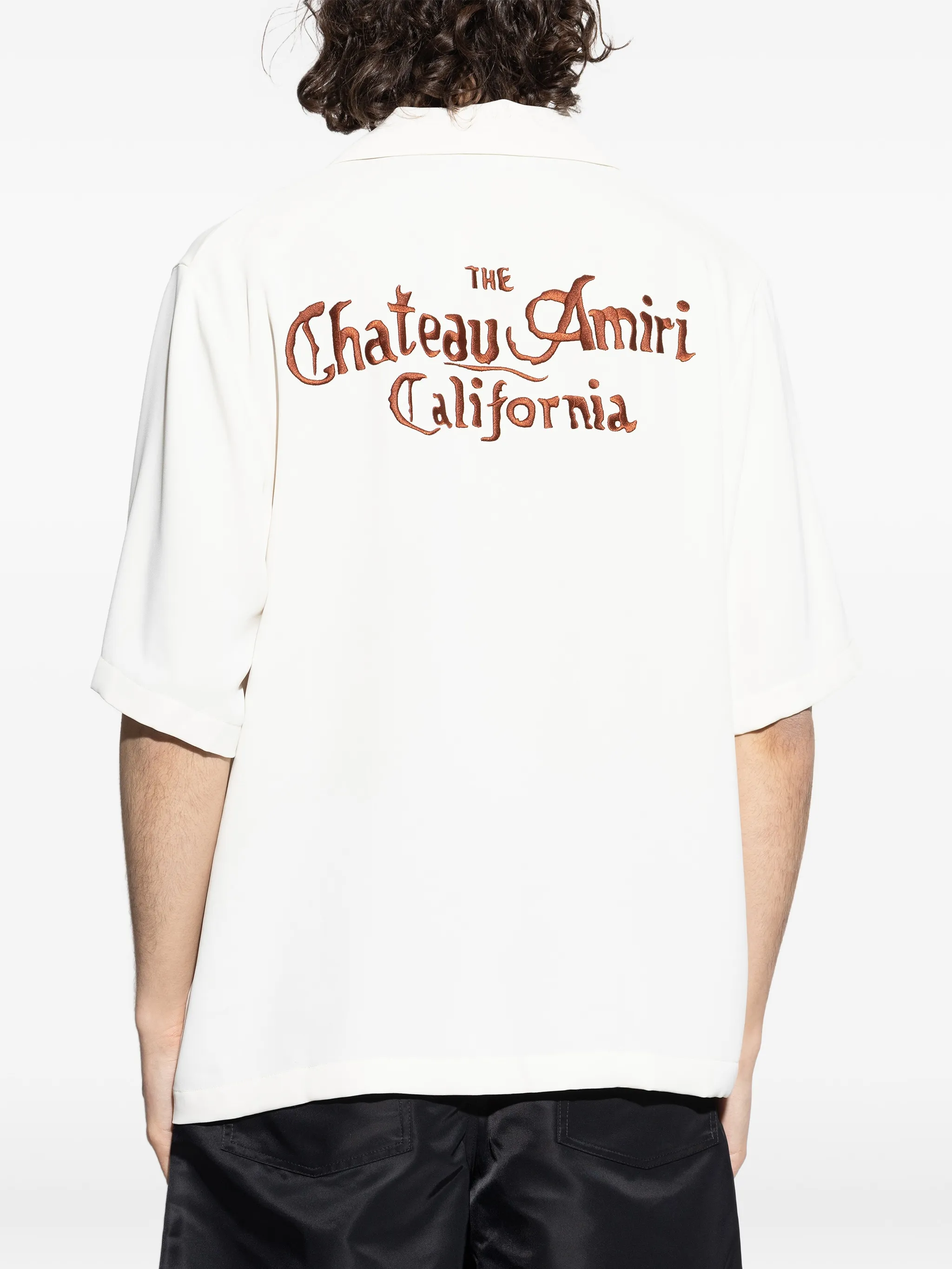 AMIRI logo-embroidered shirt