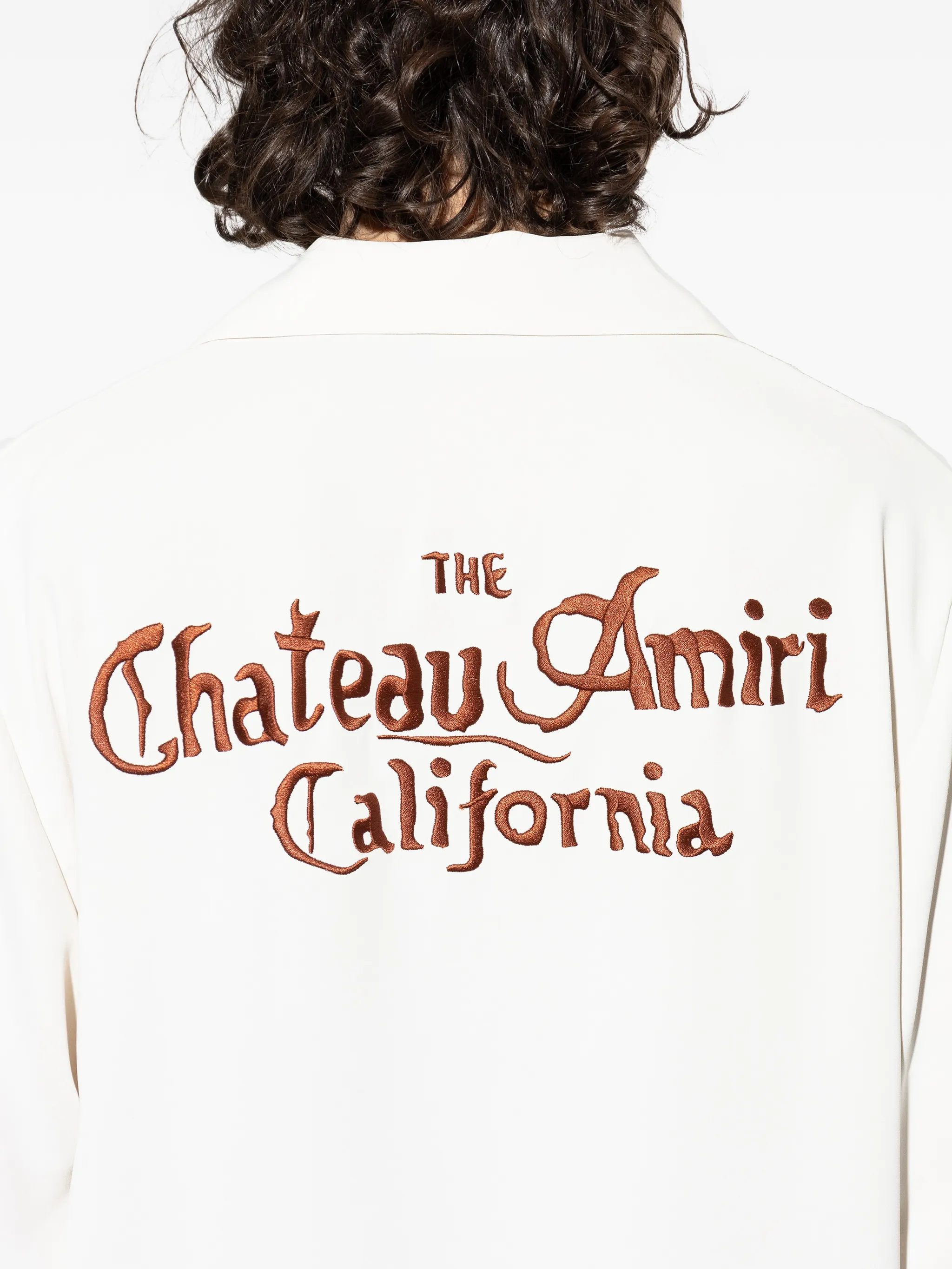 AMIRI logo-embroidered shirt