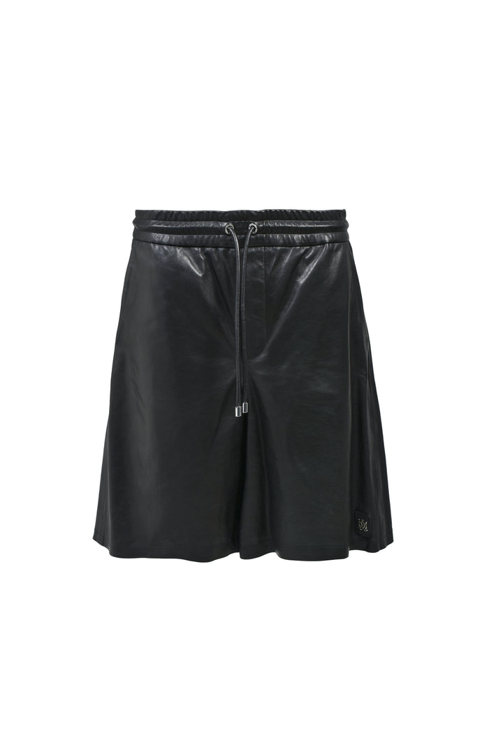AMIRI Black MA Oversized Leather Shorts