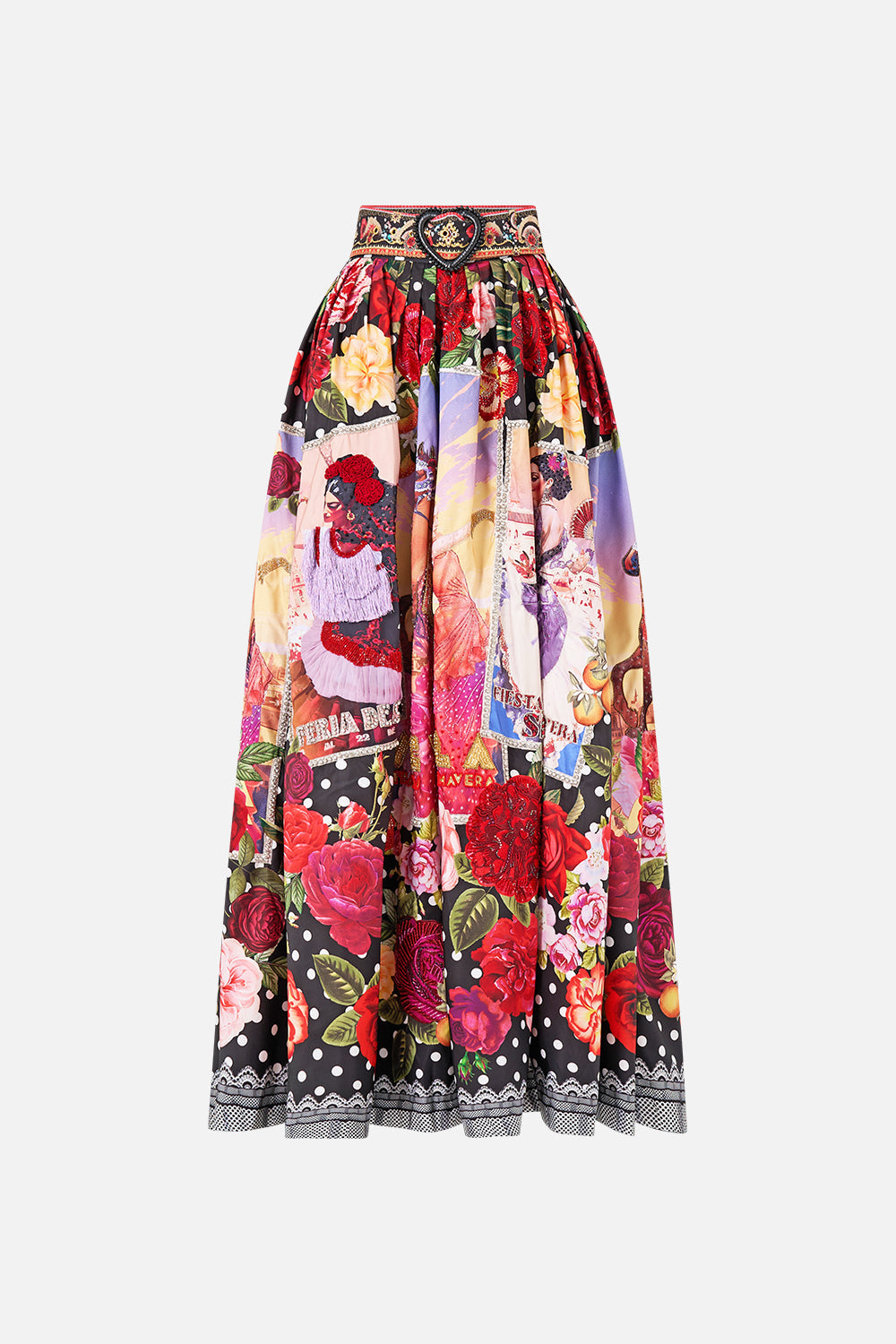 Camilla belted maxi skirt Daughters of duende
