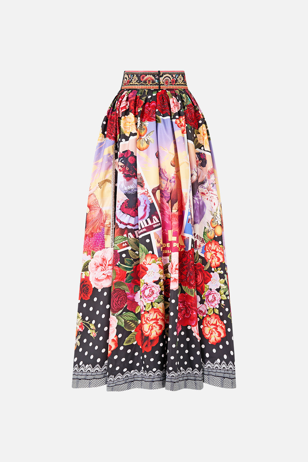 Camilla belted maxi skirt Daughters of duende