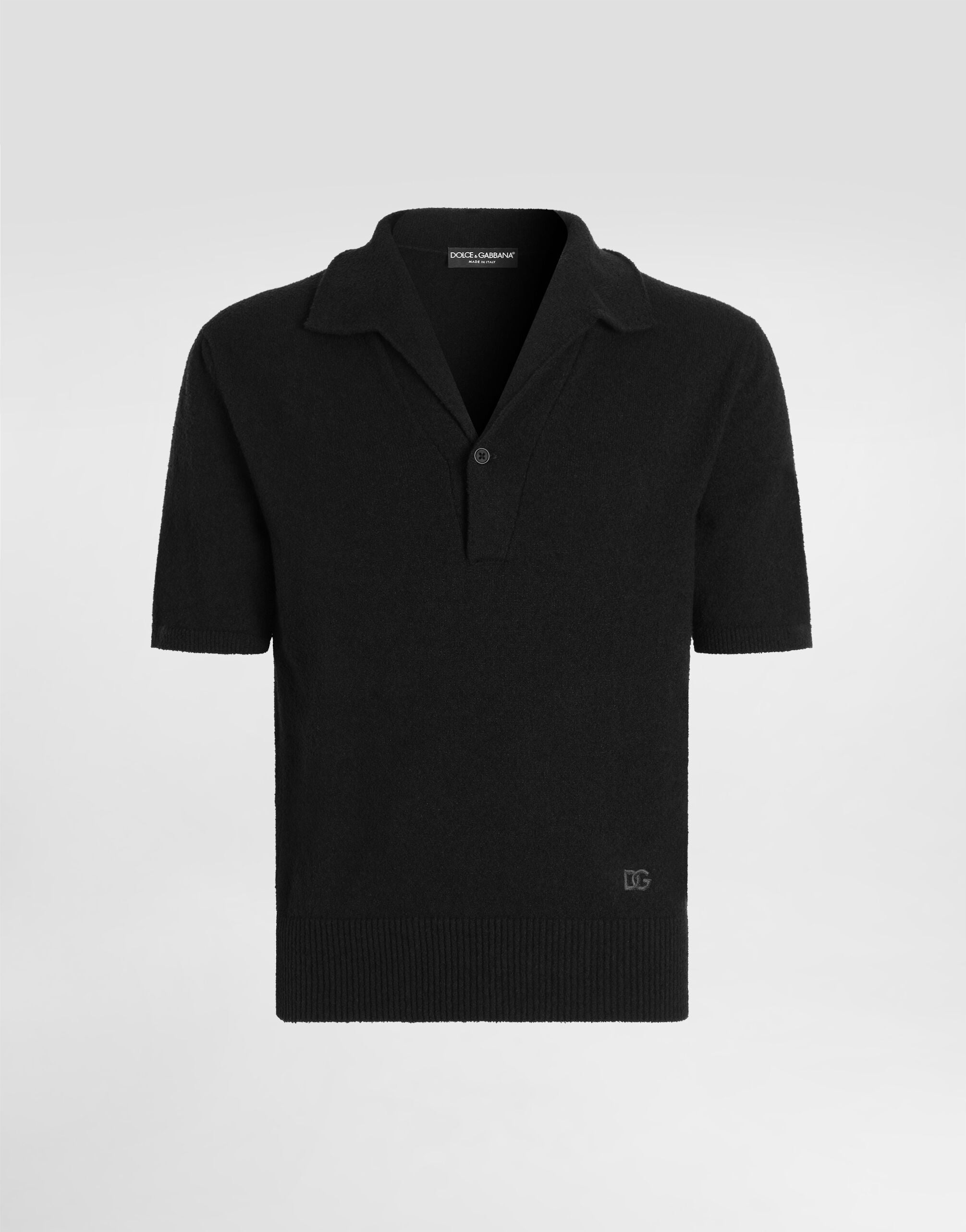 Cotton blend polo shirt