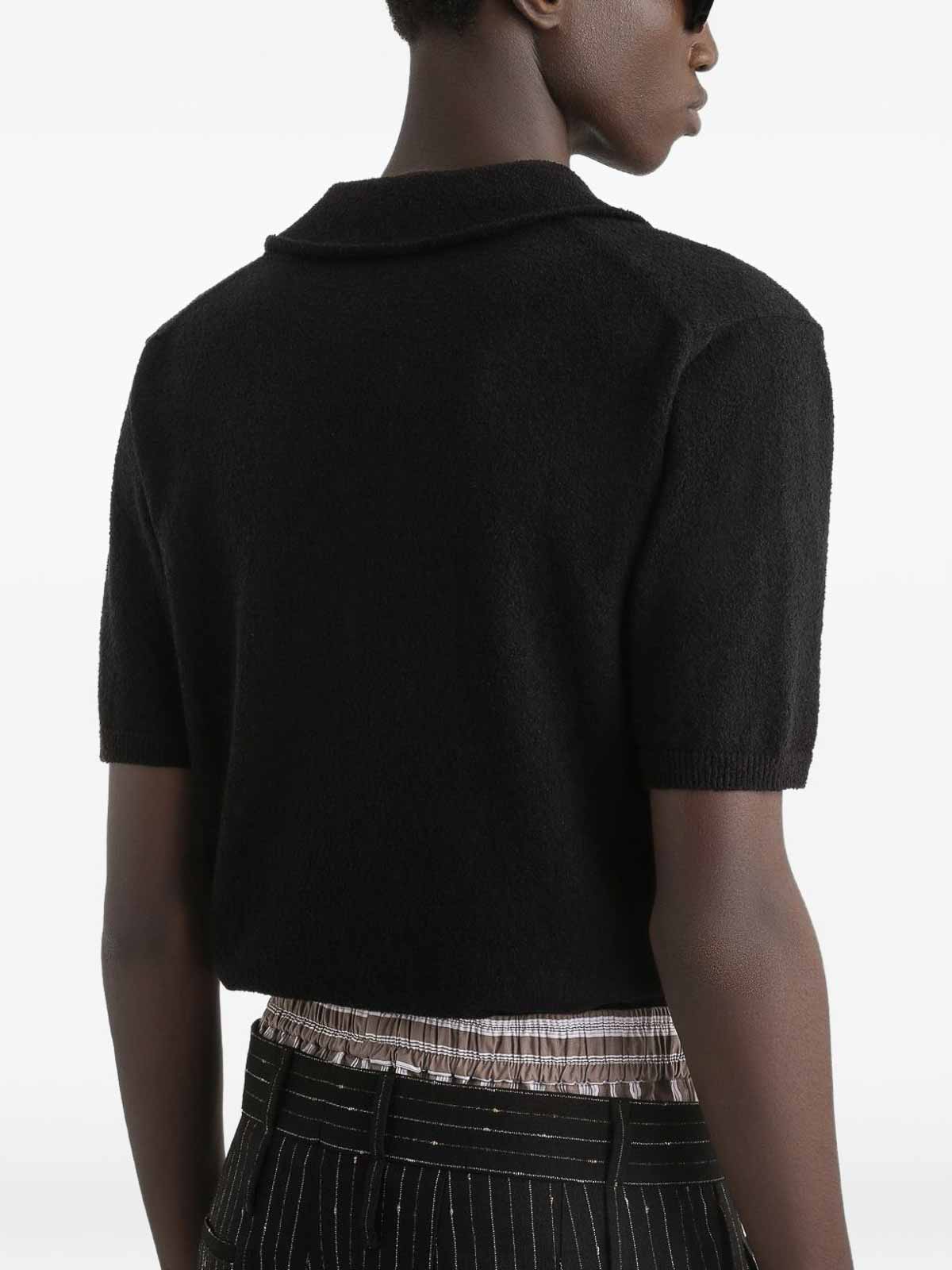 Cotton blend polo shirt