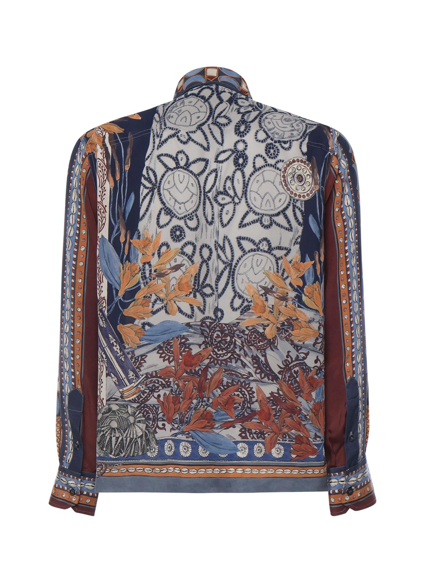 Silk shirt with leopard print