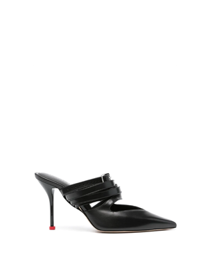 95mm leather mules